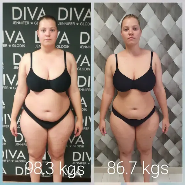 Before and after treatment